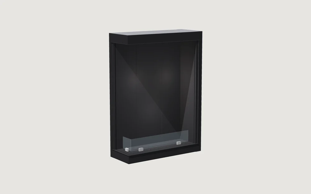Chimenea de bioetanol Fuegolo FEH2 C 1000, Corner, 1000 mm, perspectiva de estudio