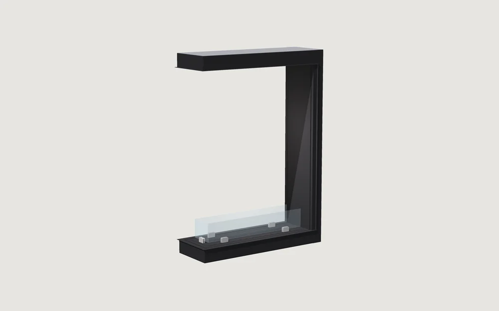 Chimenea de bioetanol Fuegolo FEH2 U 1000, U-line, 1000 mm, perspectiva de estudio