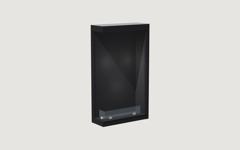 Chimenea de bioetanol Fuegolo FEH3 C 1000, Corner, 1000 mm, perspectiva de estudio