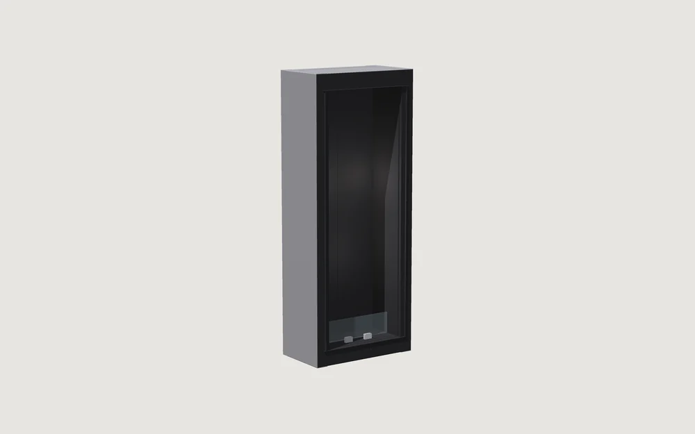 Chimenea de bioetanol Fuegolo FEH3 UNO 600, Uno, 600 mm, perspectiva de estudio