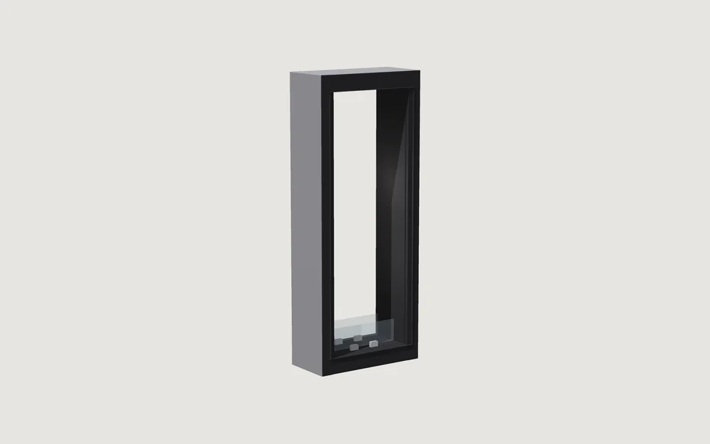 Chimenea de bioetanol Fuegolo FEH3 V 600, Vision, 600 mm, perspectiva de estudio