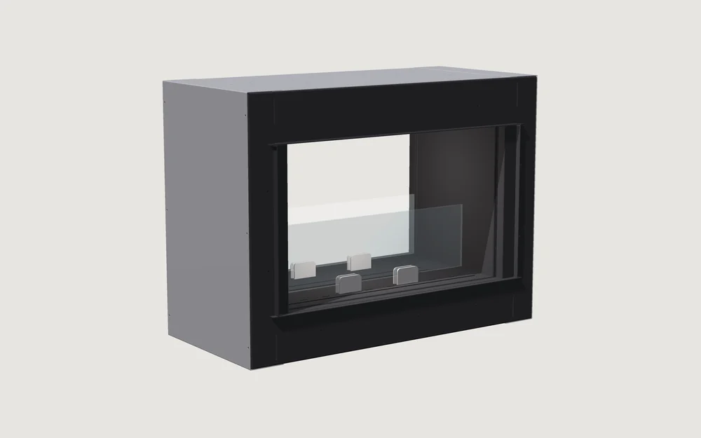 Chimenea de bioetanol Fuegolo FEP V 600, Vision, 600 mm, perspectiva de estudio