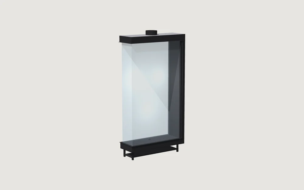 Chimenea de gas Fuegolo FGH3 U 1000, U-line, 1000 mm, perspectiva de estudio